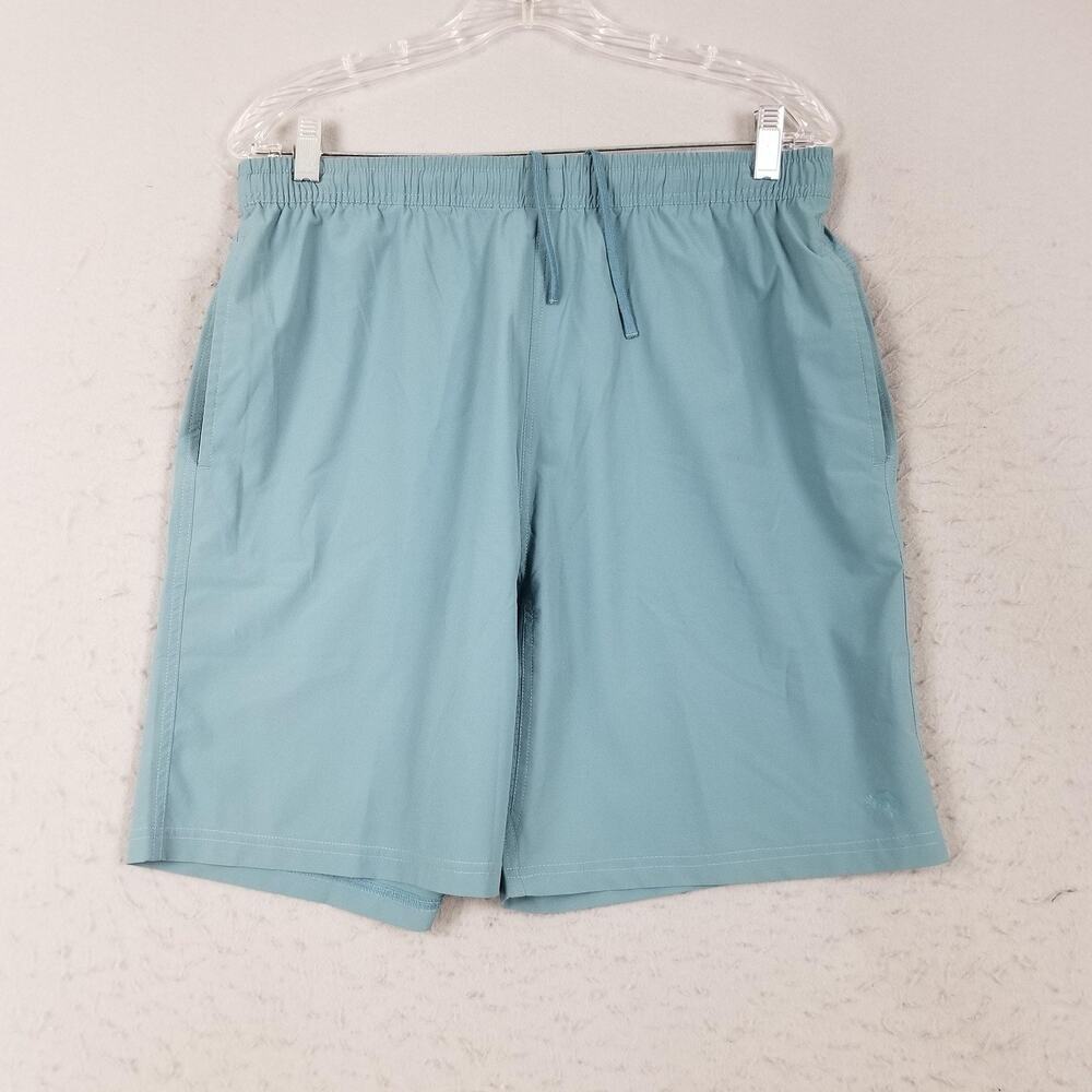 SWC Shorts Mens Medium Blue Quick Dry Stretch Athletic Elastic Waist Running